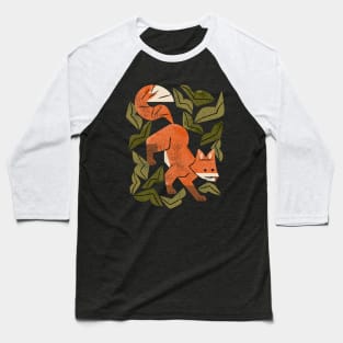 Fox In The Brush Baseball T-Shirt